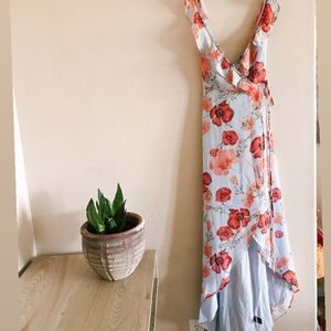 Nicola floral wrap dress